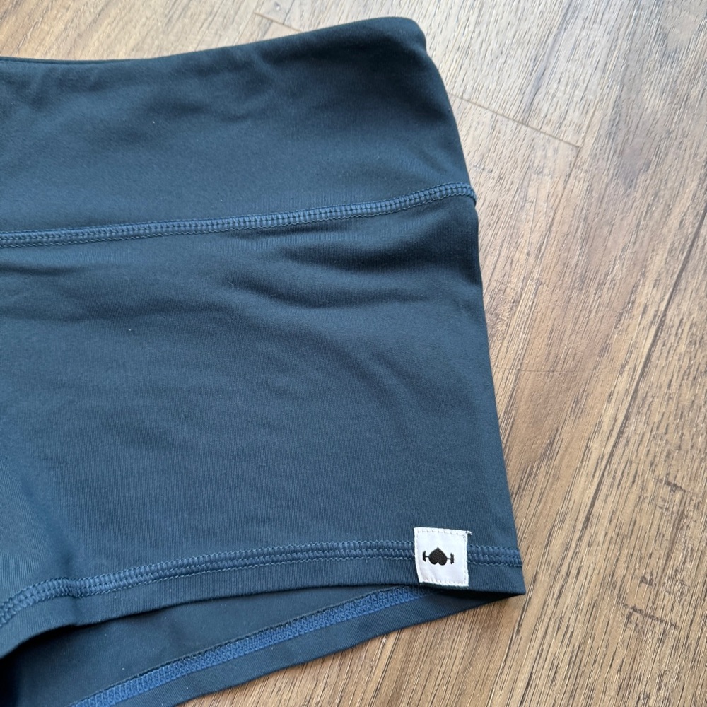 WodBottom Dark Blue Workout Shorts - Size Medium - Picture 2 of 5